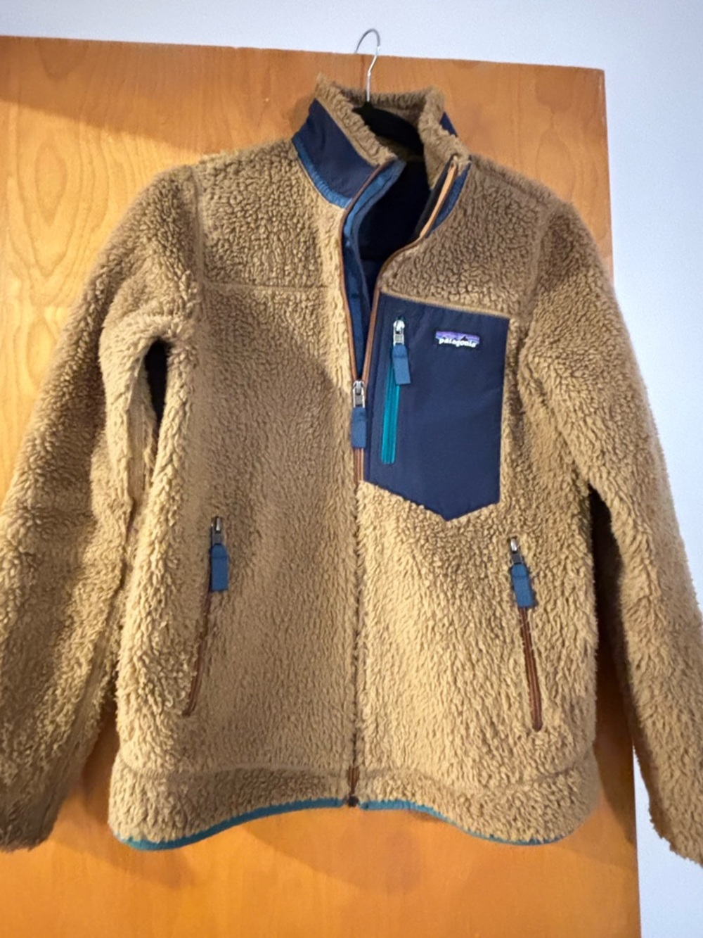 Patagonia Retro-X  Teddy Fleece Jacket with Navy Pocket